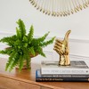 Sagebrook Home Ceramic Hand Sculpture - Contemporary Abstract Creative Asking Hand Statue Unique Table Decor - 3 of 4