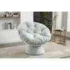 NicBex Oversized Papasan Chair Swivel Accent Chair with 360 Degree Swivel Barrel Chair for Living Room, Bedroom - 3 of 4