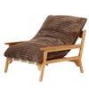 Modern Accent Chair, Comfy Chaise Lounge Chair with Ash Wood Armrest, Upholstered Armchair with Soft Cushion for Bedroom Balcony Lounge Reading Room - 3 of 4