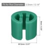 Unique Bargains Fit 0.14 Inch Rod Clothes Hanger Color Coding Markers Blank Tags 150 Pcs - 2 of 3