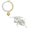 Adornia Tarnish Resistant Mixed Metal Heart Chain Toggle Bracelet - 3 of 3