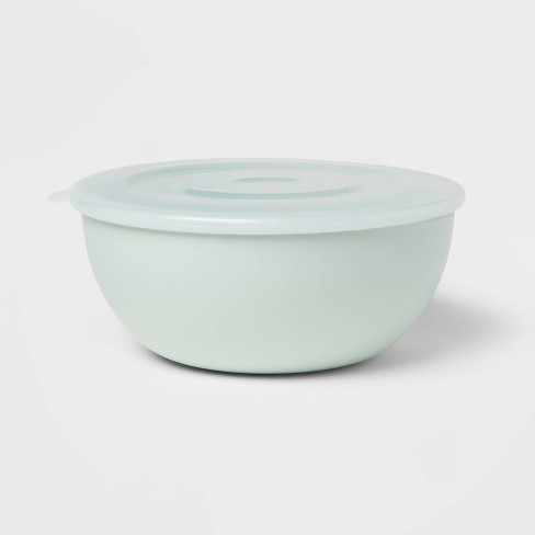 Lidded Mixing Bowl Mint - Room Essentials™: 2.8 Qt Dishwasher-safe ...