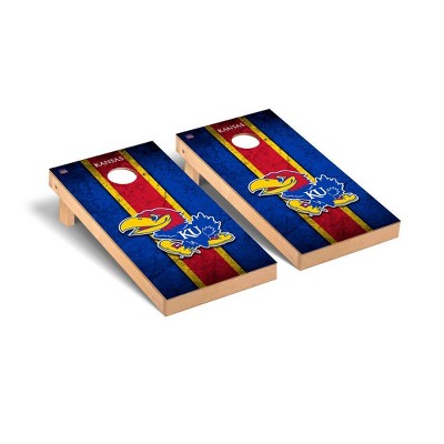 NCAA Kansas Jayhawks Premium Cornhole Board Vintage Version