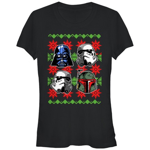 Juniors Womens Star Wars Lack Of Cheer Ugly Christmas Sweater Racerback Tank  Top - Black - Medium : Target