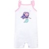 Hudson Baby Infant Girl Cotton Rompers 3pk, Mermaid - 2 of 4
