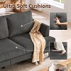 Gericco 3 Seater Sofa Couch with Deep Seats, 89" Mid Century Modern Upholstered Sofa, Comfy Corduroy Sofas with Armrests - 4 of 4