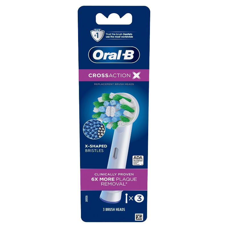 Oral-B Cross Action Electric Toothbrush Replacement Brush Heads, 3 of 14
