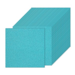 Unique Bargains 250gsm Cardstock DIY Craft Glitter Paper Sheets 20 Pcs - 1 of 4