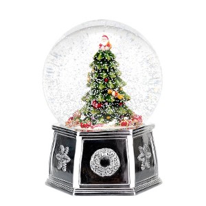 Spode Christmas Tree 6.5" Musical Snow Globe (We Wish You A Merry Christmas),6.5 Inch - 1 of 4