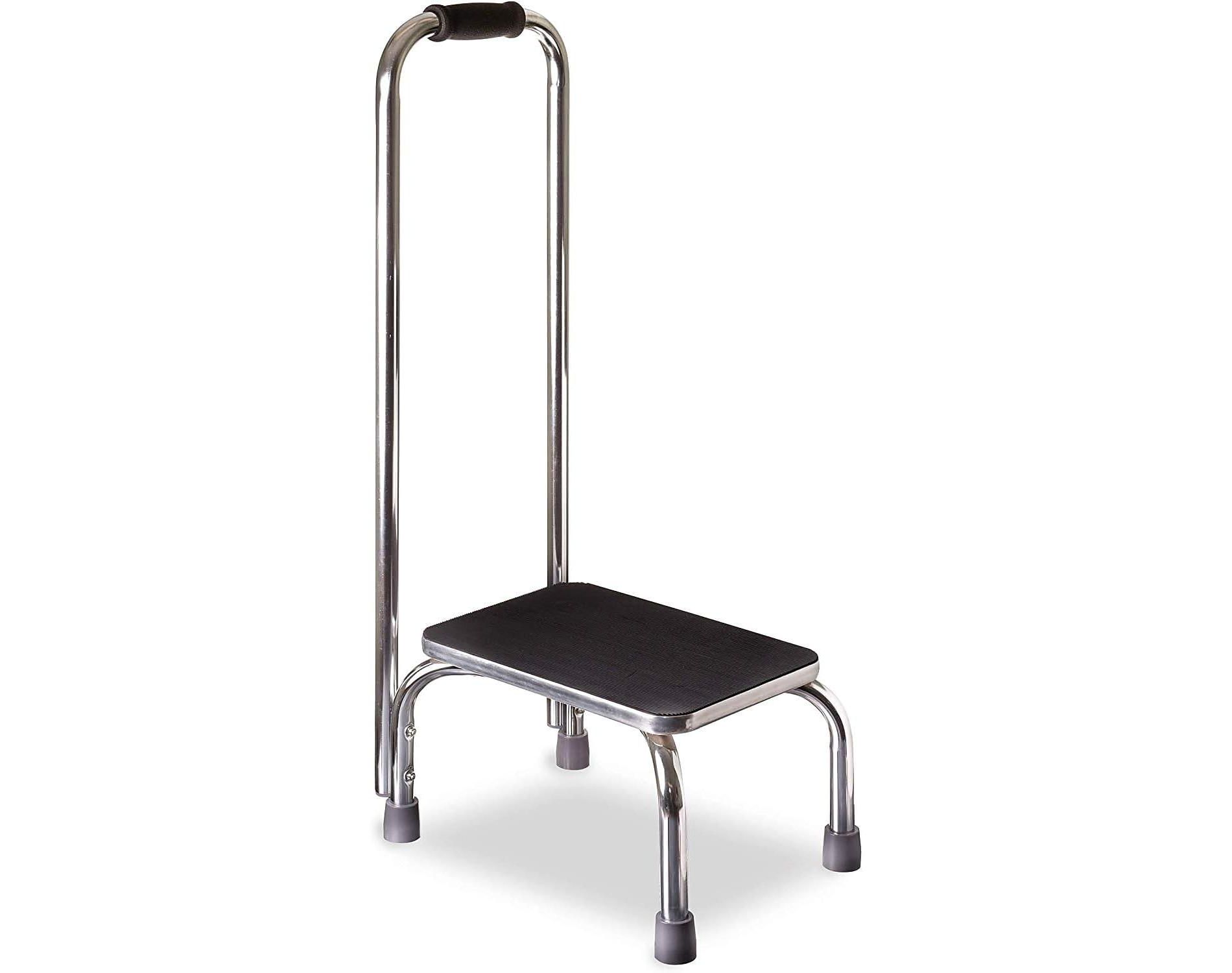 DMI Step Stool with Handle and Non Skid Rubber Platform, Lightweight and Sturdy Stool for Seniors, Adults and Children, Holds up to 300 Pounds