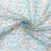 INSPIRE CHIC Women's Floral Stripes Printed Square Cotton Blended Gauze Neck Scarves 1Pc - 4 of 4