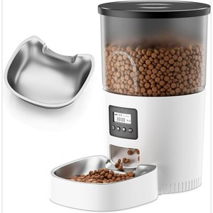 Programmable Automatic Pet Feeder with Dual Power, Timed Food Dispenser for 1-6 Meals Daily - 1 of 4