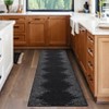 Washable Modern Striped Rug Non Slip Low Pile Rug Soft Geometric Minimalistic Throw Floor Cover Foldable Indoor Carpet for Living Room Bedroom - 2 of 4