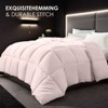 Sevobal Quilts Oversized Plump Thick Duvet Perfect for Cozy Bedrooms Luxury Hotels Machine Washable Ideal Christmas Gift, Pink, 128"*120"*1" - 3 of 4
