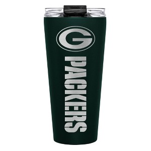 NFL Green Bay Packers Big Slim Travel Tumbler - 32oz: Stainless Steel Drinkware - 1 of 3