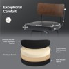 Bekrvio 29'' Counter Height Swivel Bar Stools, Upholstered Faux Leather - 4 of 4