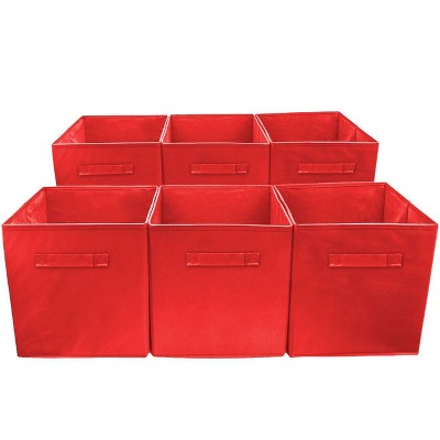 Sorbus Foldable Storage Cube Basket with Hinged Lids