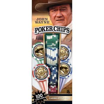 MasterPieces Casino Style Collectible 100 Piece Poker Chip Set - John Wayne