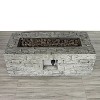 Fiber Reinforced Concrete Propane/Natural Gas Fire Pit Table, Stylish Outdoor Heater with Stainless Steel Burn Area and 50,000 BTU - 2 of 4