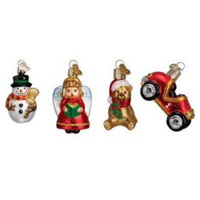 Old World Mini Christmas Set of 12 Glass Ornaments