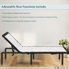 Continental Sleep, 15" Adjustable Bed Frame with Decorative Fabrics, Protective Foot Retainer Bar, 12" Patented Screw-In Durable Legs - 4 of 4