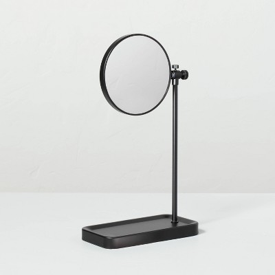 Two sided Vanity Mirror With Tray Base Matte Black Hearth Hand With Magnolia Target