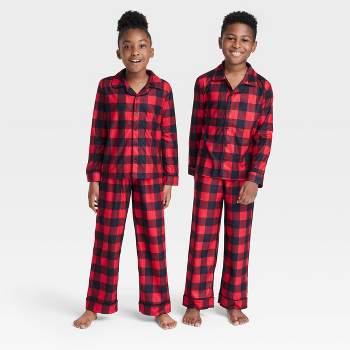 Kids' Buffalo Check Matching Family Pajama Set - Wondershop™ Red