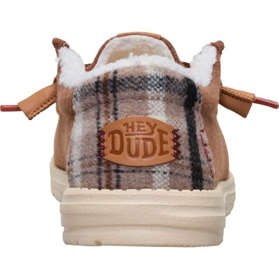 HEYDUDE Wally Cozy Plaid , Downtown Brown/Multi, 12 — фото 6