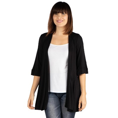 ladies black cardigan with pockets