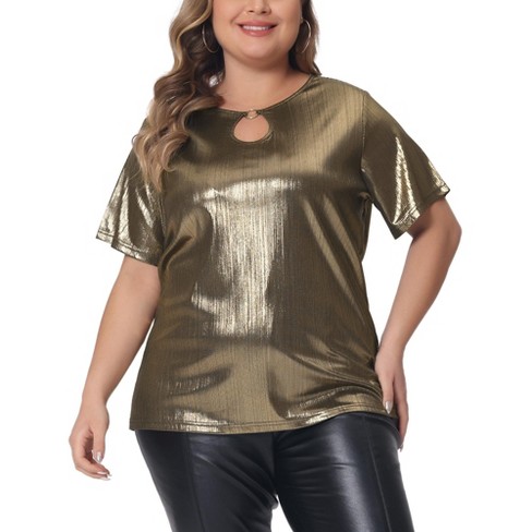 Party blouses plus size best sale