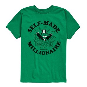 Boys' - Monopoly - Self Made Millionaire Short Sleeve Graphic T-Shirt - 1 of 4