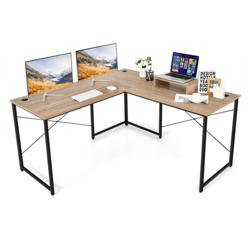 AT Two U-Shaped Desk with Multifile + Storage + Pedestal