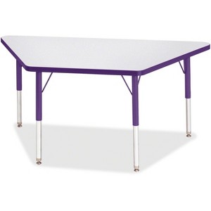Jonti-Craft Berries Elementary Height Prism Edge Trapezoid Table (24 x 48) in Purple - 1 of 2