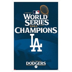 Trends International MLB Los Angeles Dodgers - 2024 World Series Team Logo Framed Wall Poster Prints - 1 of 4