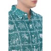 LA LEELA Men's Hawaiian Shirts Short Sleeve Button Down Shirt Mens Casual Patriotic Shirts Vacation Beach Summer Party Shirts for Men - 2 of 4