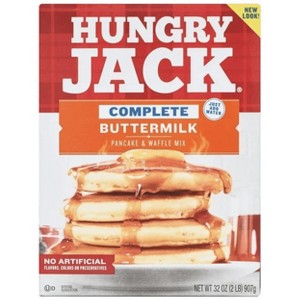 Hungry Jack Complete Buttermilk Pancake Mix and Waffle Mix, 32 oz (Pack of 2) - 1 of 1
