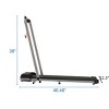 Naysaye 2 in 1 Folding Treadmill, Treadmill Under Desk Walking Pad with Remote Control for Home Office, ‎Gray, 22.3"*38"*46.46" - 3 of 4