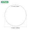 Unique Bargains Metal Electroplating Macrame Crafting Crafts Hoop 12 Pcs - 3 of 4