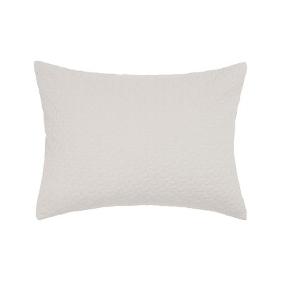 EY Essentials 20" x 26" Vance Oyster Cotton Standard Sham - Machine Washable