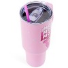 Silver Buffalo Care Bears Love-A-Lot Bear Stainless Steel Tumbler With Handle | Holds 40 Ounces - 3 of 4