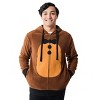 Five Nights At Freddy's Freddy Fazbear Long Sleeve Men's Brown Cosplay Hoodie - 3 of 4