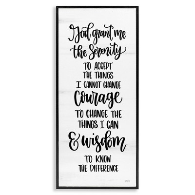 Stupell Industries Religious Serenity Courage & Wisdom, 13" x 30"