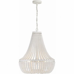 Crystorama Lighting Rylee 6 - Light Chandelier in  Matte White - 1 of 2