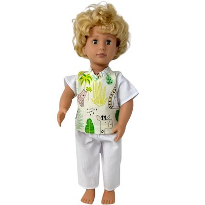 Doll Clothes Superstore Jungle Scrubs Fit 15-16 Inch Baby And Cabbage Patch Kid Dolls