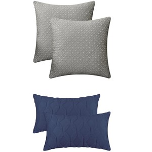 REGALWOVEN 4 Pcs Geometric Pattern Throw Pillowcases for Sofa, Living Room - 1 of 4