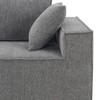 VASIP Minimalist L-Shaped Sectional Sofa Set, 2-Piece Chenille Couch, Wrinkle-Resistant, 111.5*72" No Assembly, Dark Blue - 4 of 4