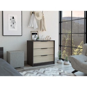 RISOKEYS 3 Drawers Dresser with 3 Wide Drawers,Object Decorative and Other Objects, ,for Bedroom and Living Room - 1 of 4