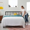 Vertical Panel Metal Headboard, Cal King, Black - 2 of 4