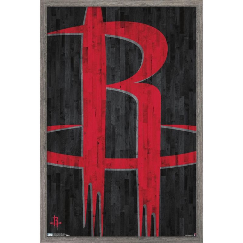 Trends International NBA Houston Rockets - Logo 19 Framed Wall Poster Prints, 1 of 7