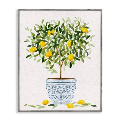 Stupell Industries Lemon Tree Detailed Planter, 24" x 30"